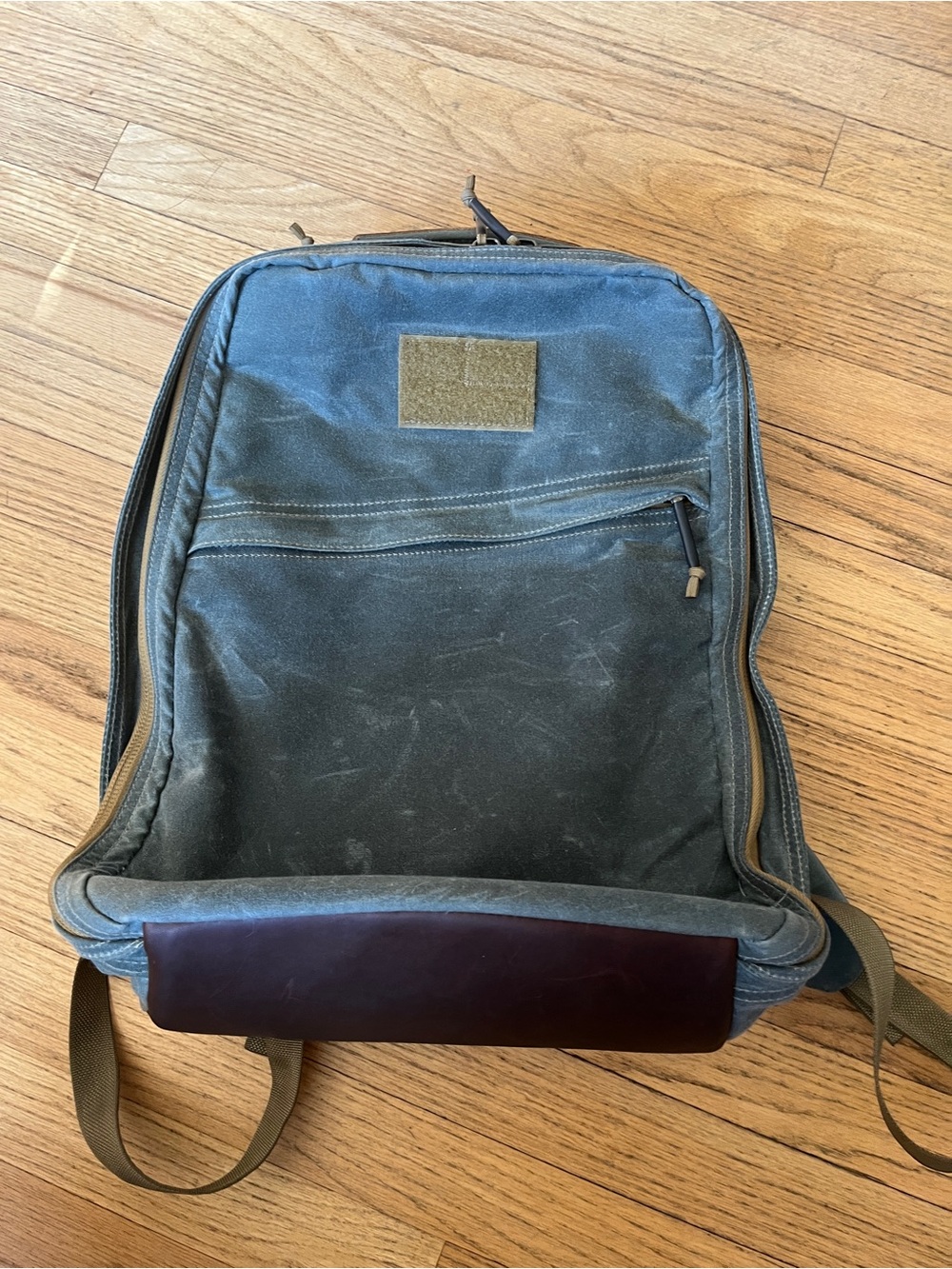 Go Ruck GR1 waxed canvas heritage backpack